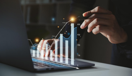 businessman-using-computer-with-graph-growth-analysis-virtual-screen businessman-using-computer-with-graph-growth-analysis-virtual-screen